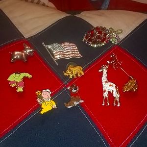 Pins/broaches